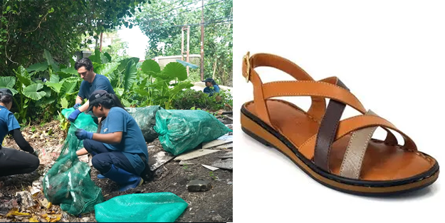 2 bin ton nehir çöpünü sandalet ve mobilyaya dönüştürdüler!