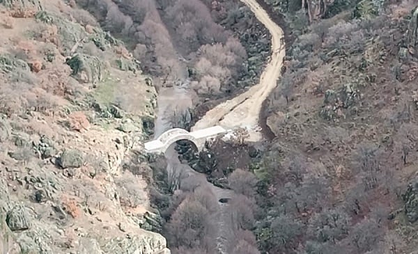 2 bin yıllık Taş Köprü bu hale geldi