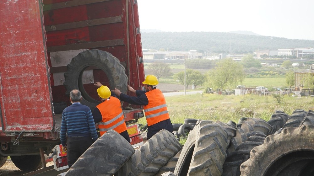 20 bin adet ömrünü tamamlamış lastik geri dönüşüme gönderildi 