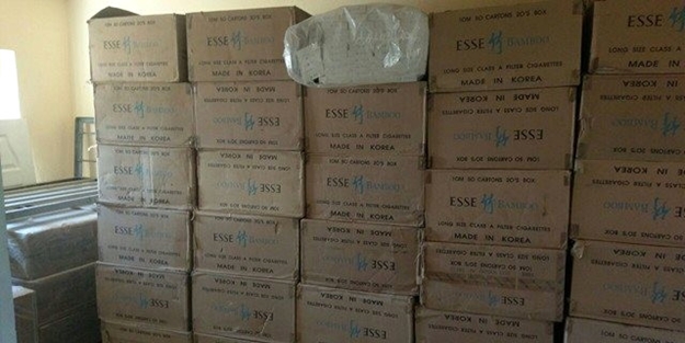 20 bin paket kaçak sigara ele geçirildi