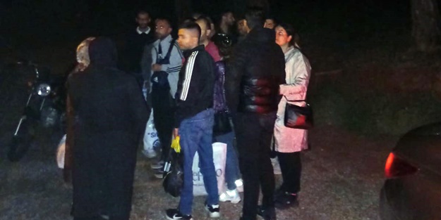 20 göçmen ve 3 organizatör yakalandı