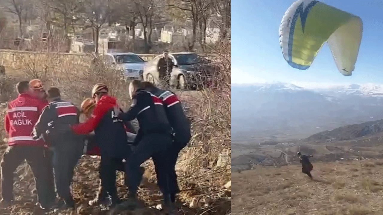 20 metreden düşmüştü! Paraşütçünün kalkıştan önceki görüntüleri ortaya çıktı