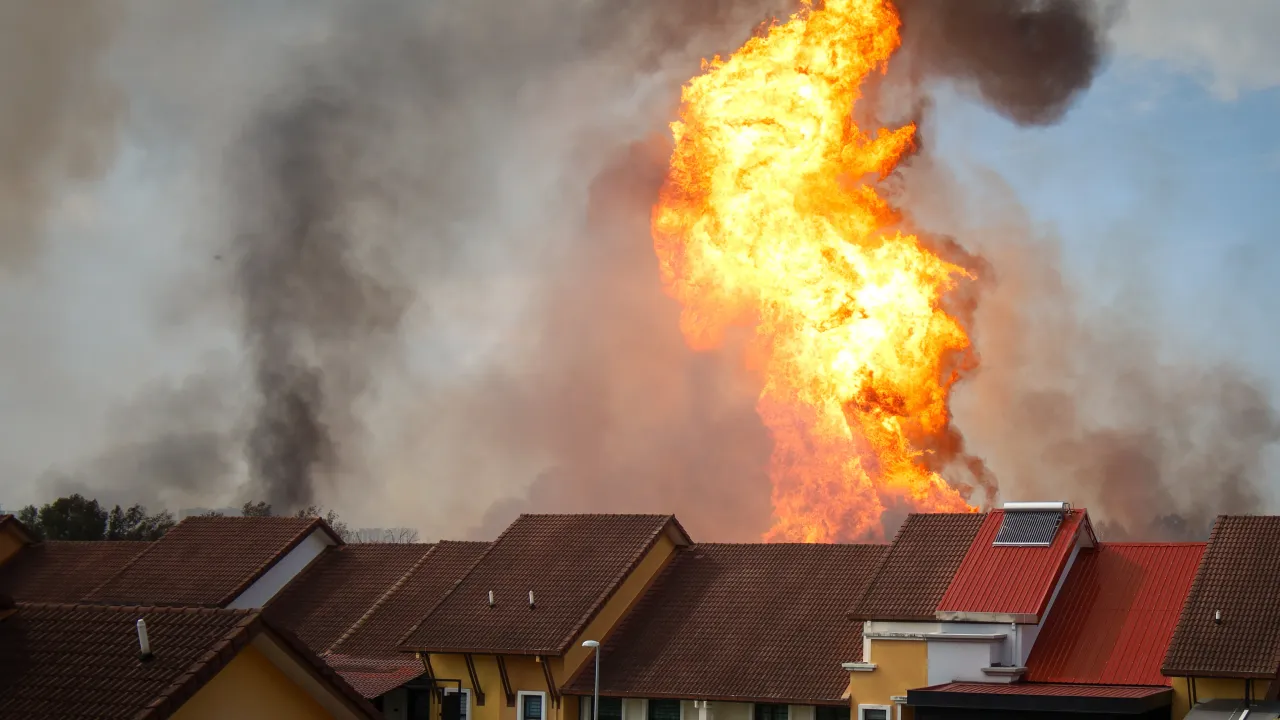 200 ev aynı anda küle döndü!
