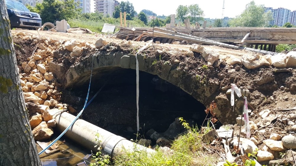 200 yıllık tarihi taş köprü parka taşınacak 