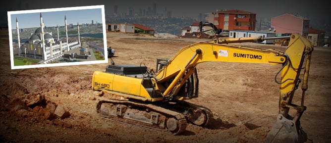 Çamlıca Camisi için hafriyata başlandı