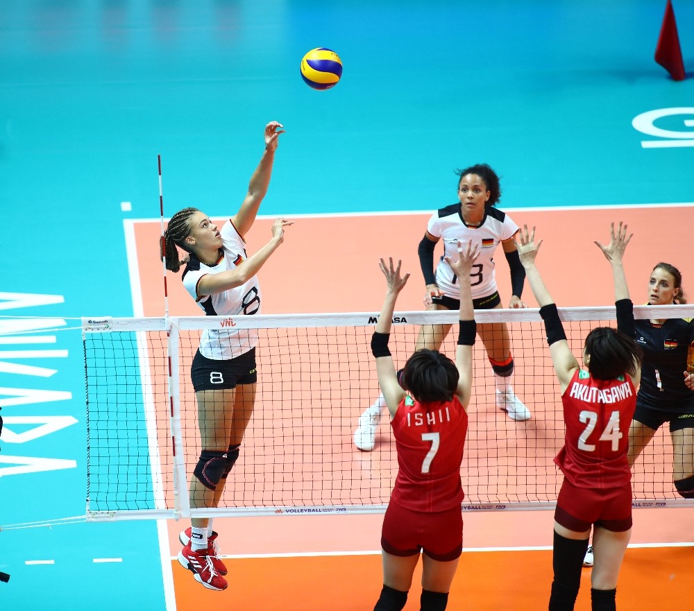 2019 FIVB Voleybol Milletler Ligi: Japonya: 3 - Almanya: 0 