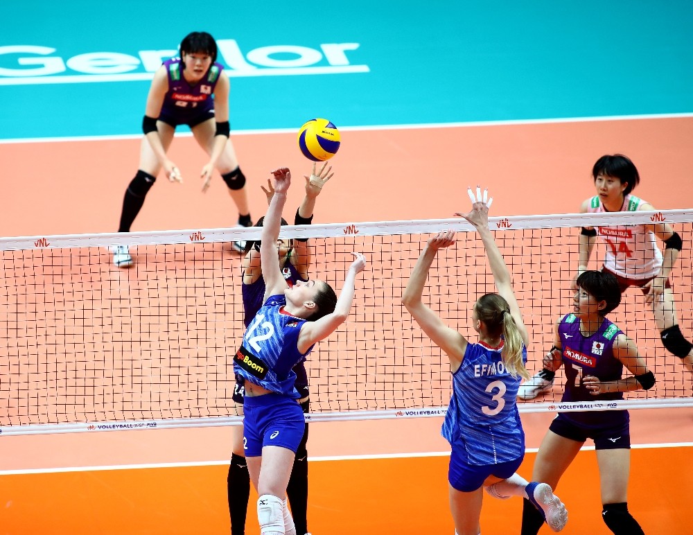 2019 FIVB Voleybol Milletler Ligi: Japonya: 3 - Rusya: 1 