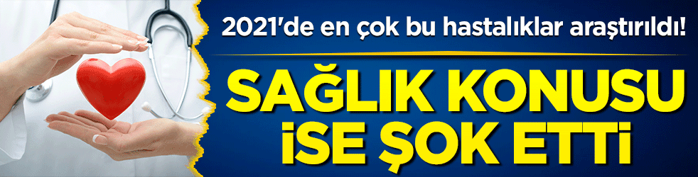 2021'de en çok bu hastalıklar araştırıldı! Sağlık konusu ise şok etti