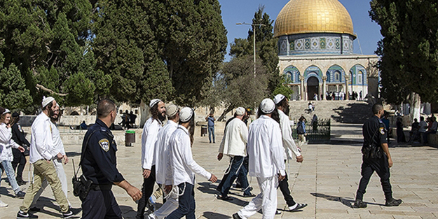 2022'de 48 bini aşkın fanatik Yahudi Mescid-i Aksa'ya baskın düzenledi
