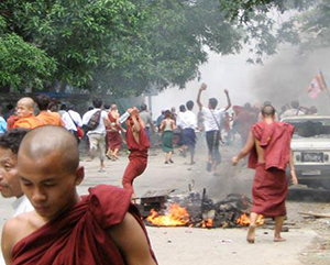 Budist şiddeti haritalara yansıdı
