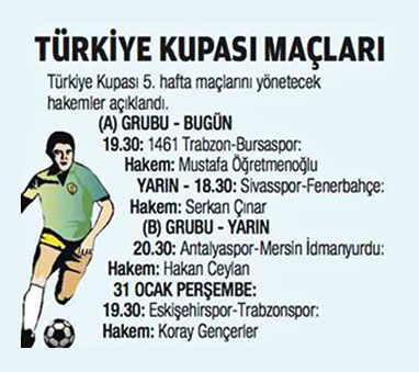 Türkiye Kupası maçları