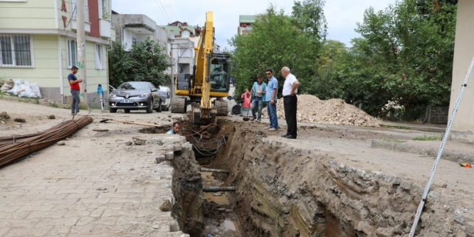 Fatsa’da ana su hattı çalışmaları