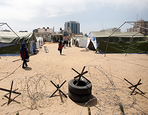 Gazze’de sembolik ‘’Negev Çöl Hapishanesi’’ kuruldu