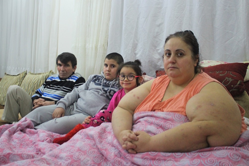 220 kiloluk kadının ’beni kurtarın’ feryadı 