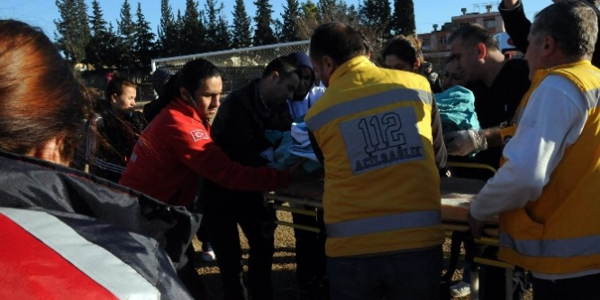 Küçük çocuk süt kazanına düştü