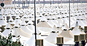 Arafat’a 60 bin yanmaz yeni çadır kuruluyor