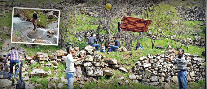 Yasaklı bölge şimdi piknik alanı