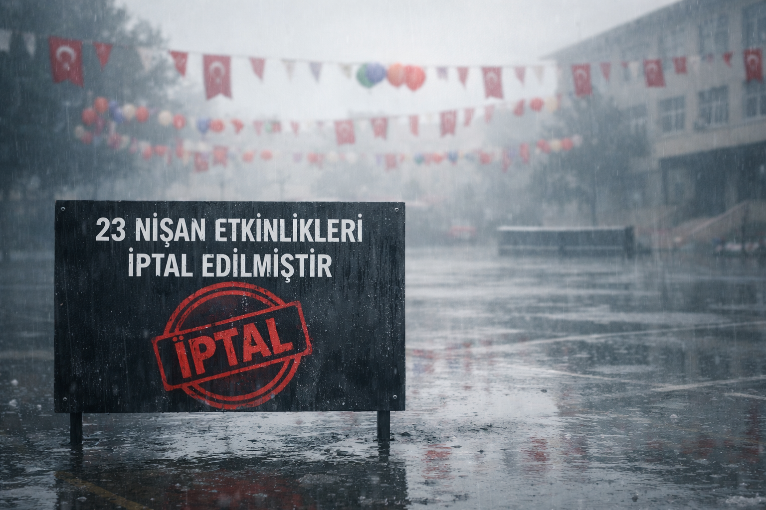23 Nisan etkinlikleri iptal edildi