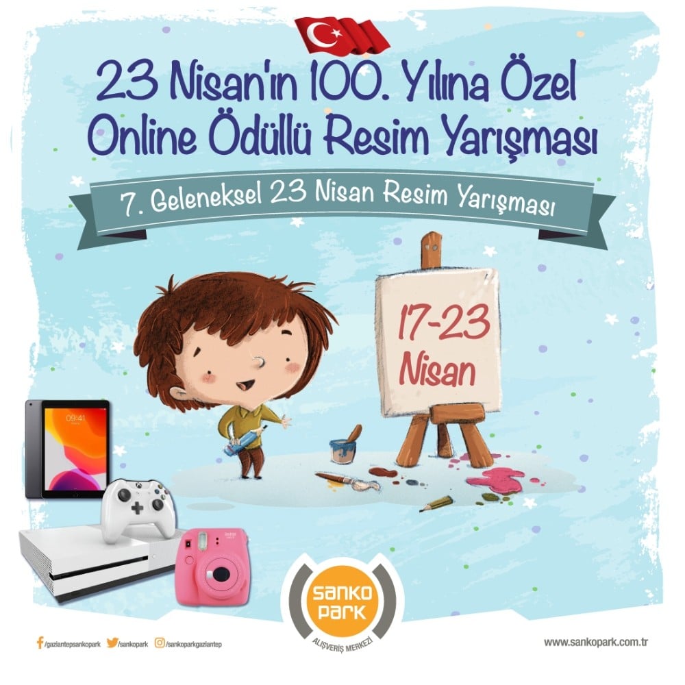 23 Nisan’da online resim yarışması düzenliyor 