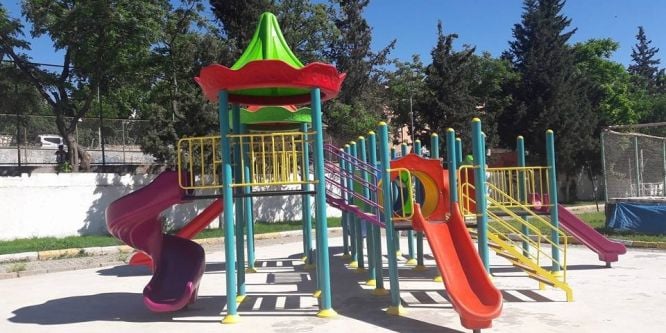 Kahta ilçesindeki parklar yenileniyor