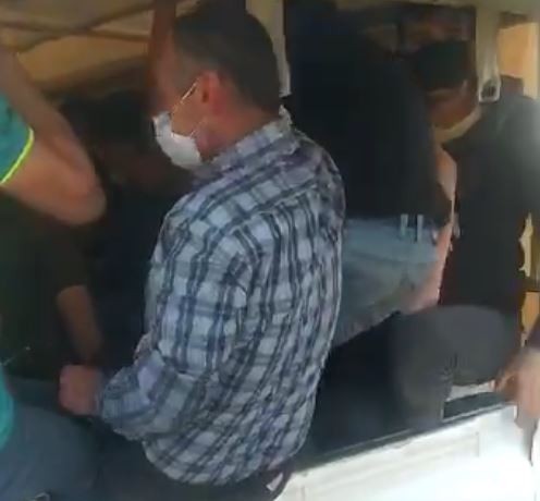24 kişinin bulunduğu araca 78 bin 750 lira ceza yazıldı 