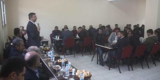 Kaymakam Özderin korucularla yemekte bir araya geldi