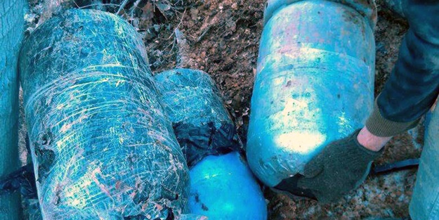 250 kilogramlık el yapımı patlayıcı imha edildi