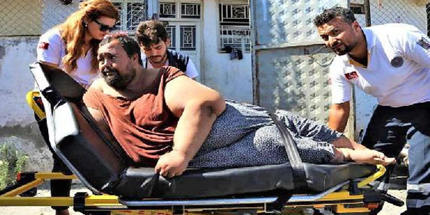 250 kiloluk obezite hastası, bakım yurduna götürüldü