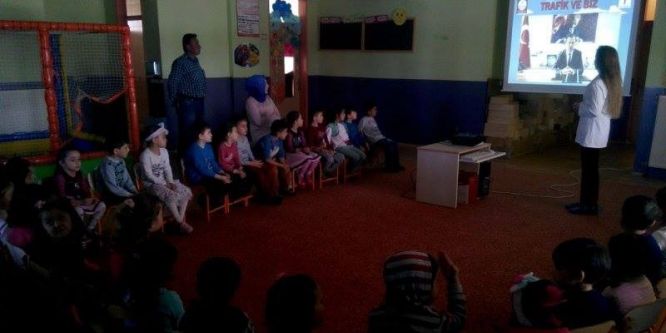 Aslanapa’da 525 öğrenciye trafik eğitimi