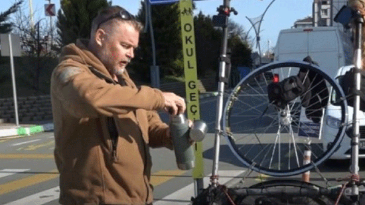 26 yıldır yürüyerek dünyayı gezdi, Rize'ye hayran kaldı!
