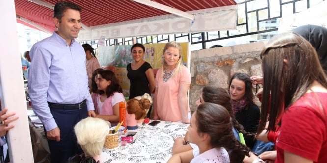 Yaz tatilini değerlendiren öğrenciler hünerlerini sergiledi