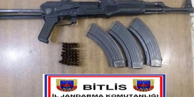 Bitlis’te AK-47 ele geçirildi