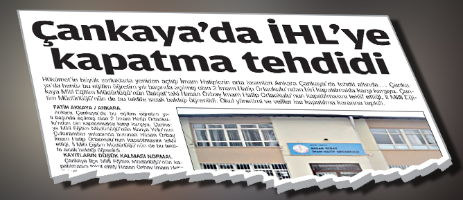 O İmam Hatip kapanmıyor