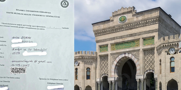 28 Şubat kafalı İ.Ü sabır taşırıyor! Çarşaflı kadına kayıt silme formu doldurttular!