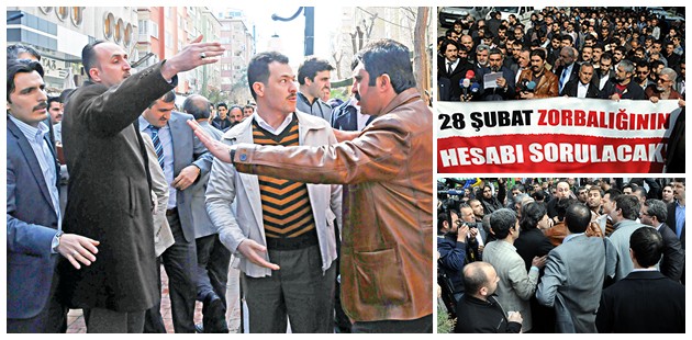 28 ŞUBAT protestosuna Paralel engel