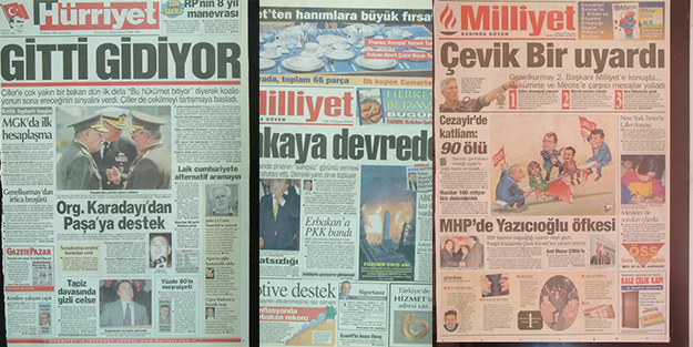 28 Şubat'ın ahlaksız manşetleri!