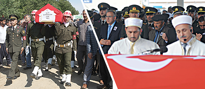 2 şehit dualarla uğurlandı