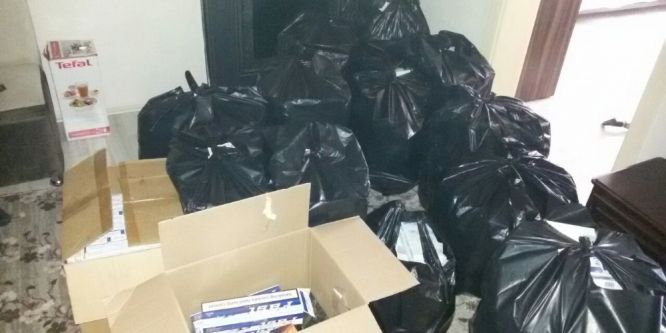 6 bin 550 paket kaçak sigara ele geçirildi