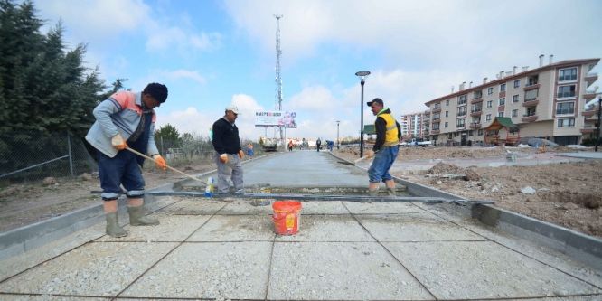 Pursaklar’a 700 metrelik bisiklet yolu