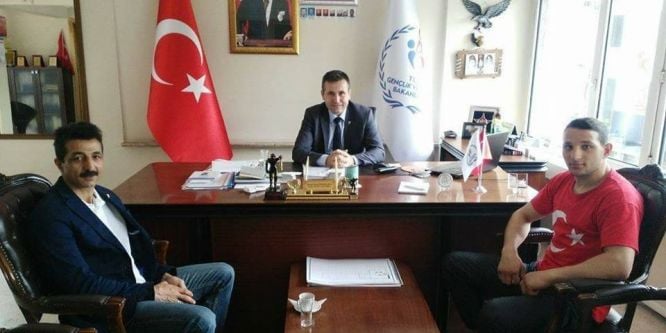 Milli sporcudan Karayılmaz’a ziyaret