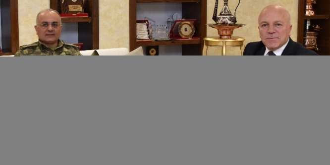9. Kolordu Komutanı Tümgeneral Mehmet Özoğlu, Başkan Sekmen’i ziyaret etti