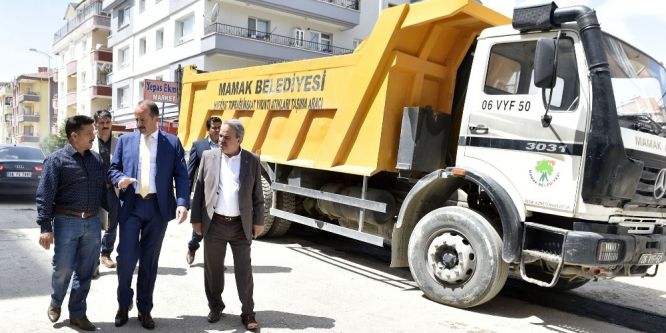 Başkan Akgül çalışmaları yerinde inceledi