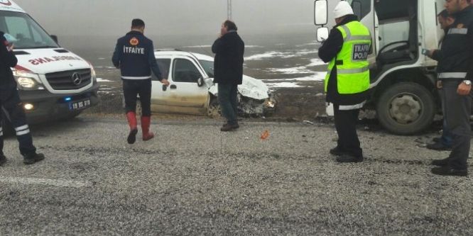 Çorum’da trafik kazası: 1 kişi yaralı