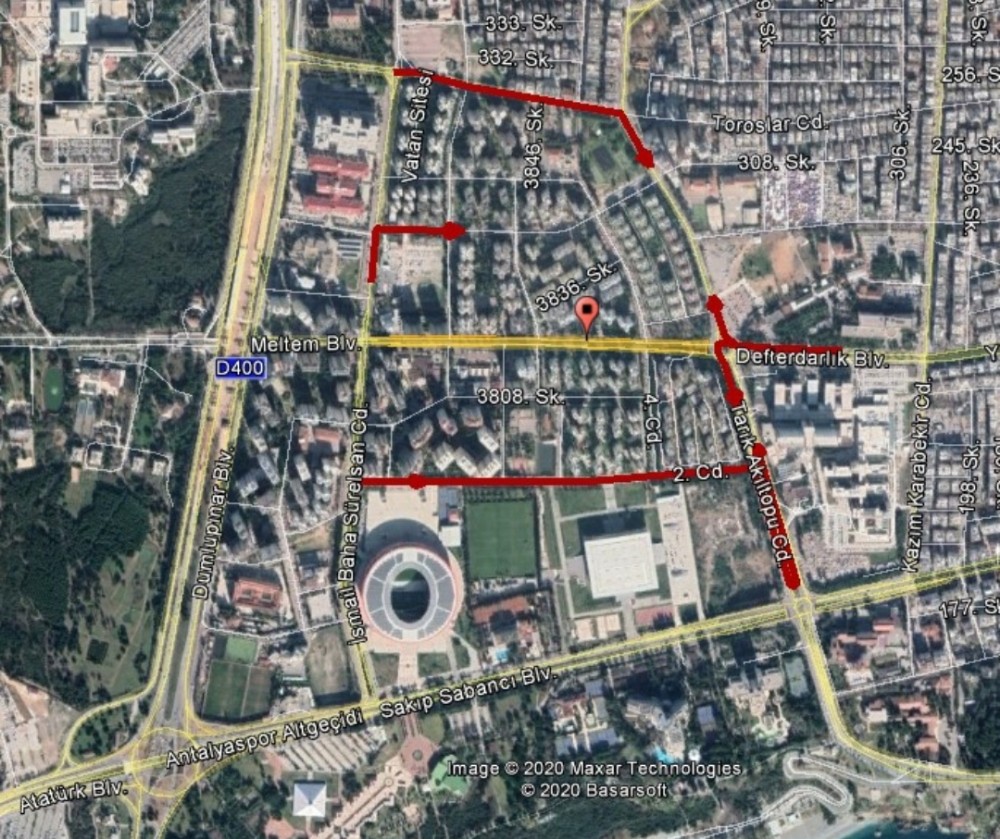 3. Aşama Raylı Sistem Projesi kapsamında yol kapatılacak 