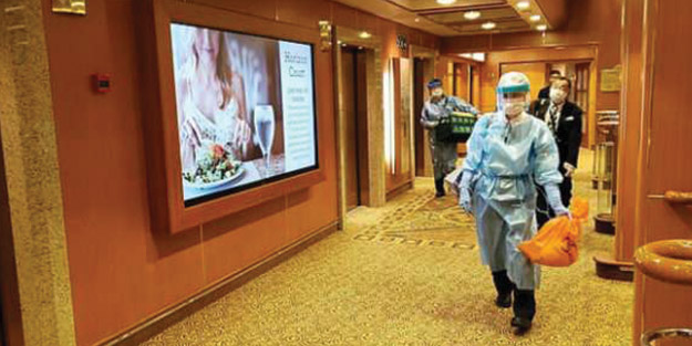 3 bin 500 kişilik dev yolcu gemisine karantina şoku!