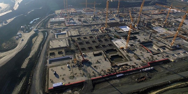 Dev projenin yüzde 15'i tamamlandı