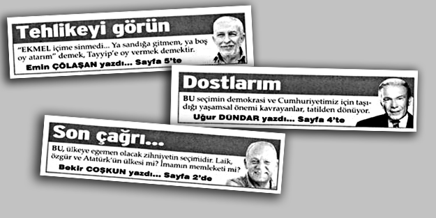 3 kafadarın etekleri tutuştu