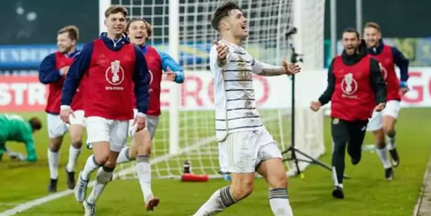 3. Lig takımı Bayern Münih ve Frankfurt'u eledi