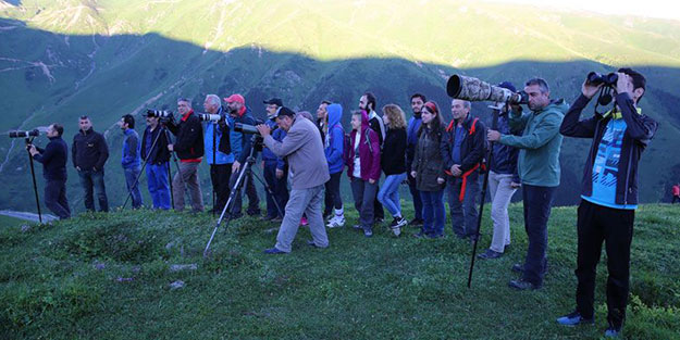 3 yıl sonra Rize’de bir ilk! Meraklılar dürbüne sarıldı