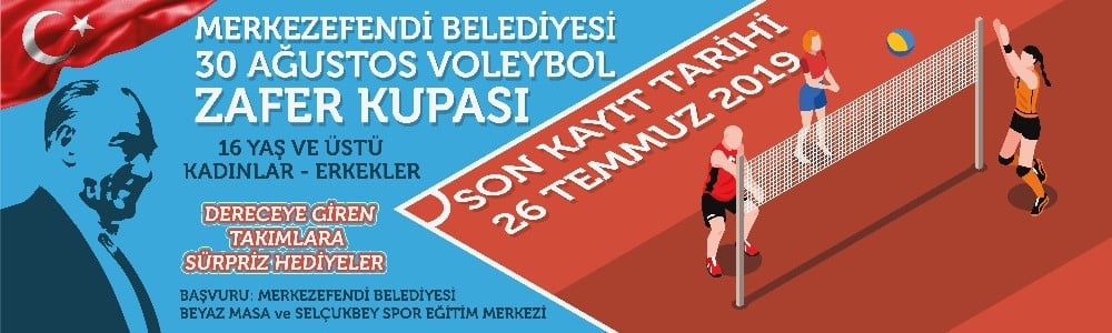 30 Ağustosta Voleybol Zafer Kupası turnuvası düzenlenecek 